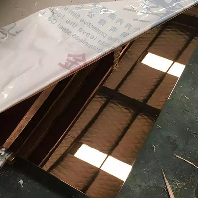 Ein guter Preis. Astm 201 der 430 Edelstahlblech-goldenes Spiegel-Endtitangold beschichtete Online