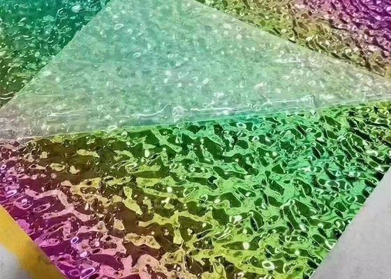 Ein guter Preis. PVD-Spiegel-Wasser-Kräuselungs-Edelstahlblech für Decken-Dekoration Online